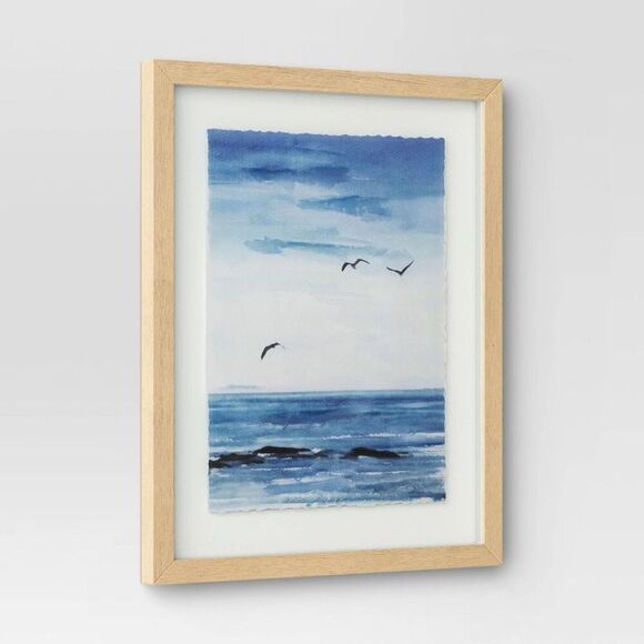 Open Box - Threshold -  Coastal Seascape Duo Poster L Natural - Picture 4 of 4